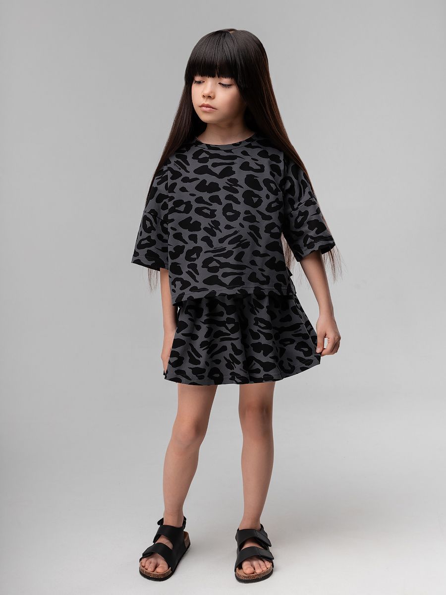 Костюм с юбкой - шортами с сердечками - фото 4