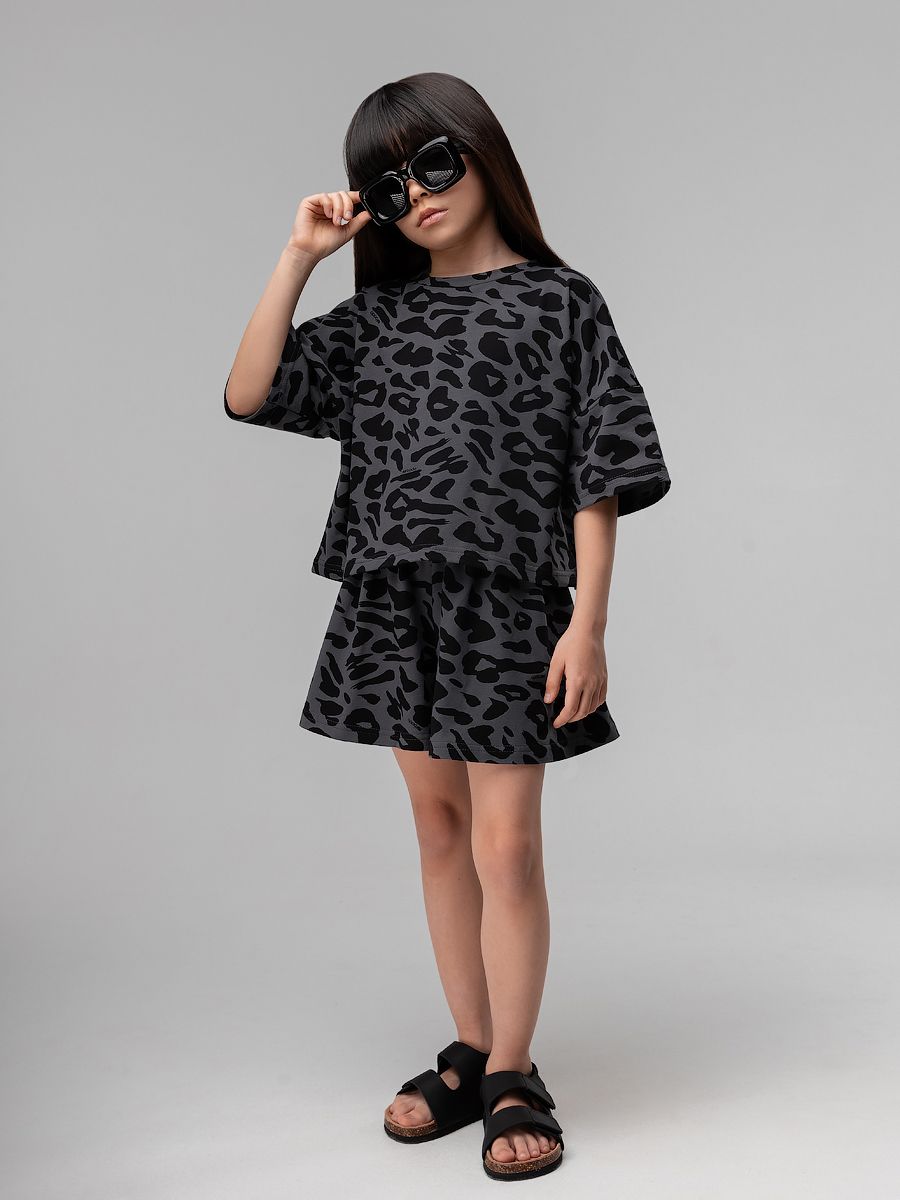 Костюм с юбкой - шортами с сердечками - фото 6