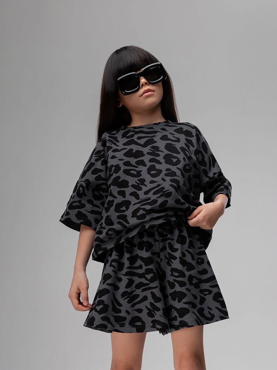 Костюм с юбкой - шортами с сердечками - фото 8