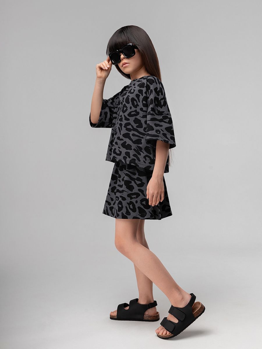 Костюм с юбкой - шортами с сердечками - фото 9