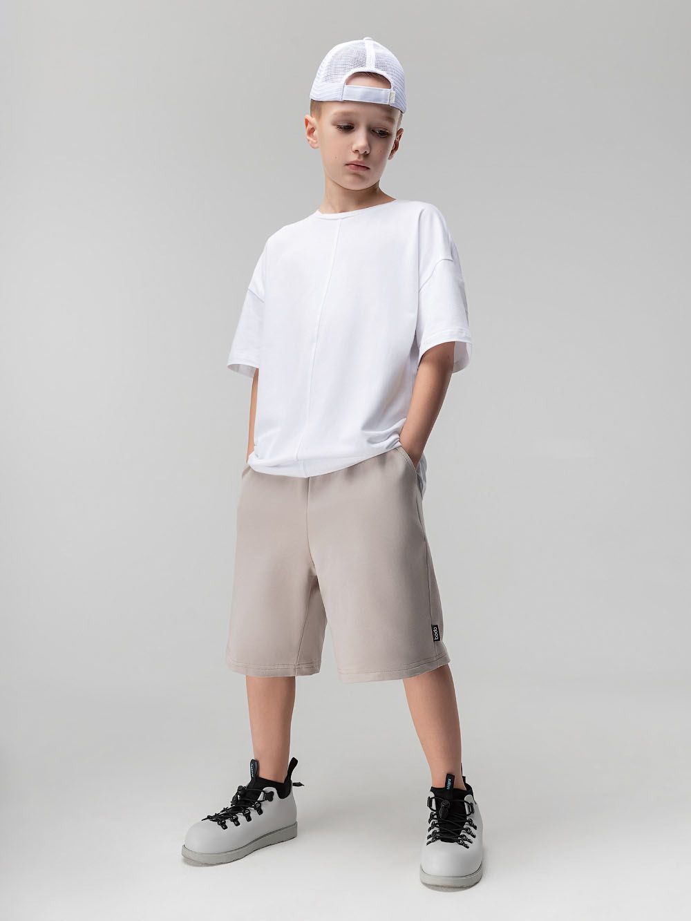 Шорты прямые с карманами - фото 2