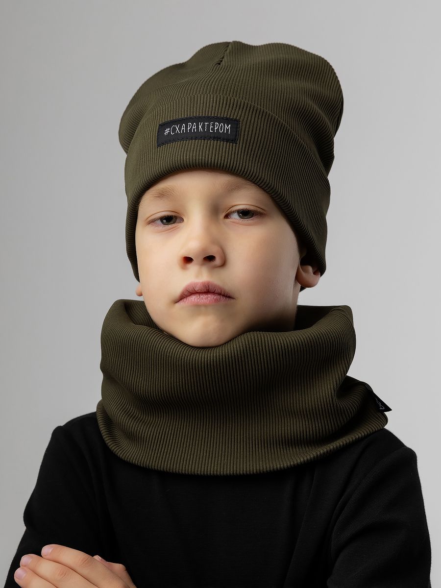 Комплект (шапка, снуд) #Схарактером - фото 1