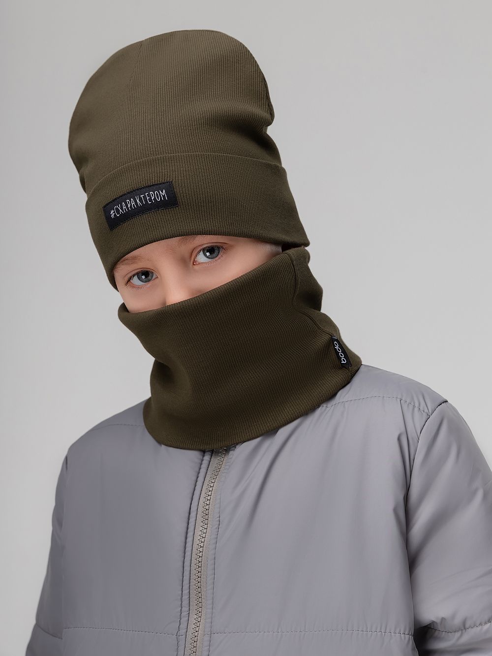 Комплект (шапка, снуд) #Схарактером - фото 2