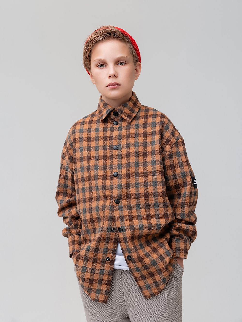 Рубашка фланелевая в клетку - фото 7