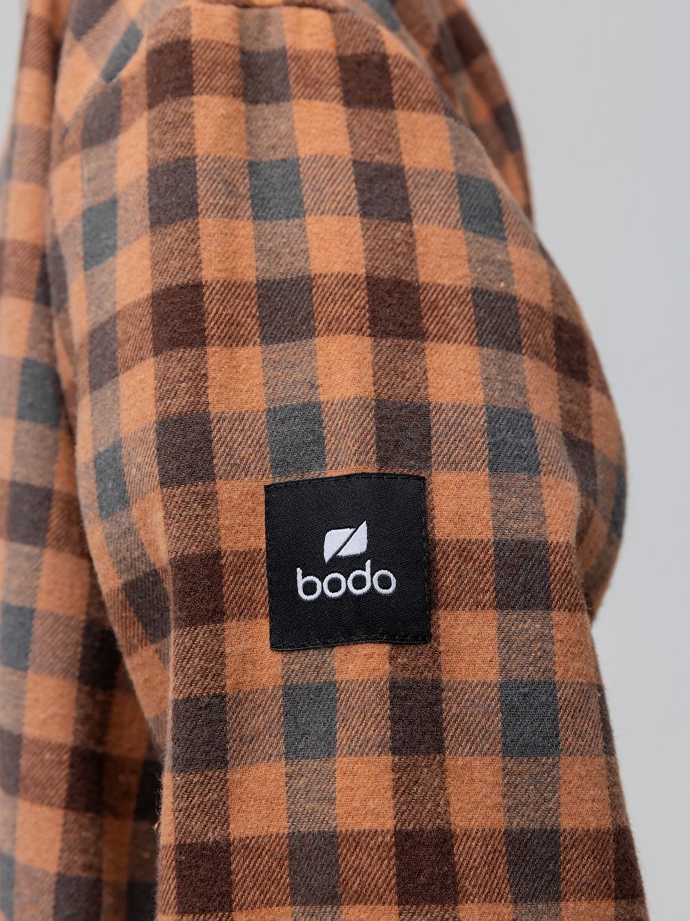 Рубашка фланелевая в клетку - фото 9