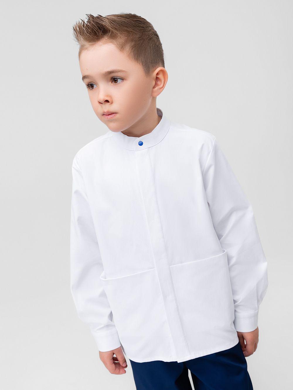 Рубашка с карманами - фото 1