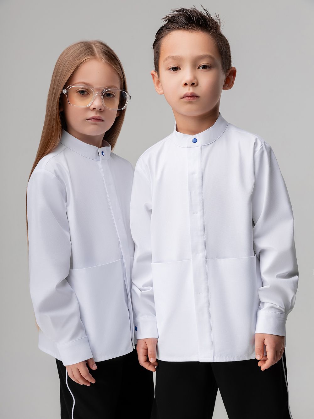 Рубашка с карманами - фото 1