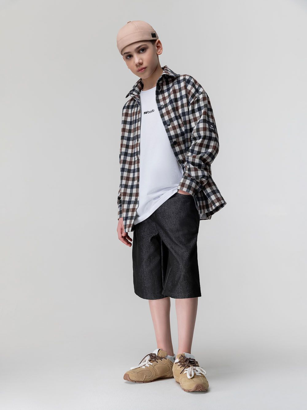 Рубашка фланелевая в клетку - фото 2