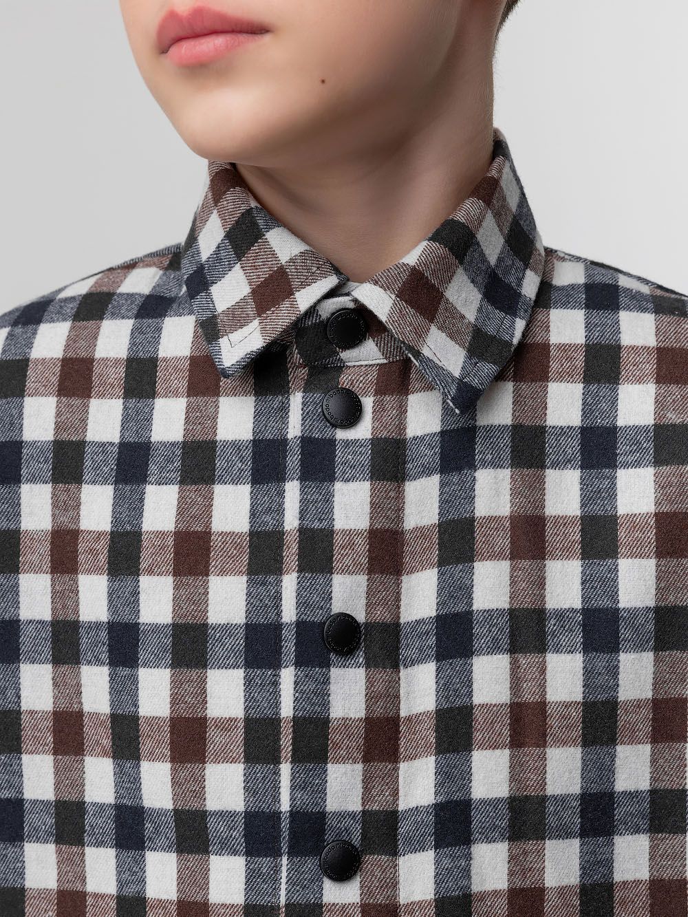 Рубашка фланелевая в клетку - фото 5