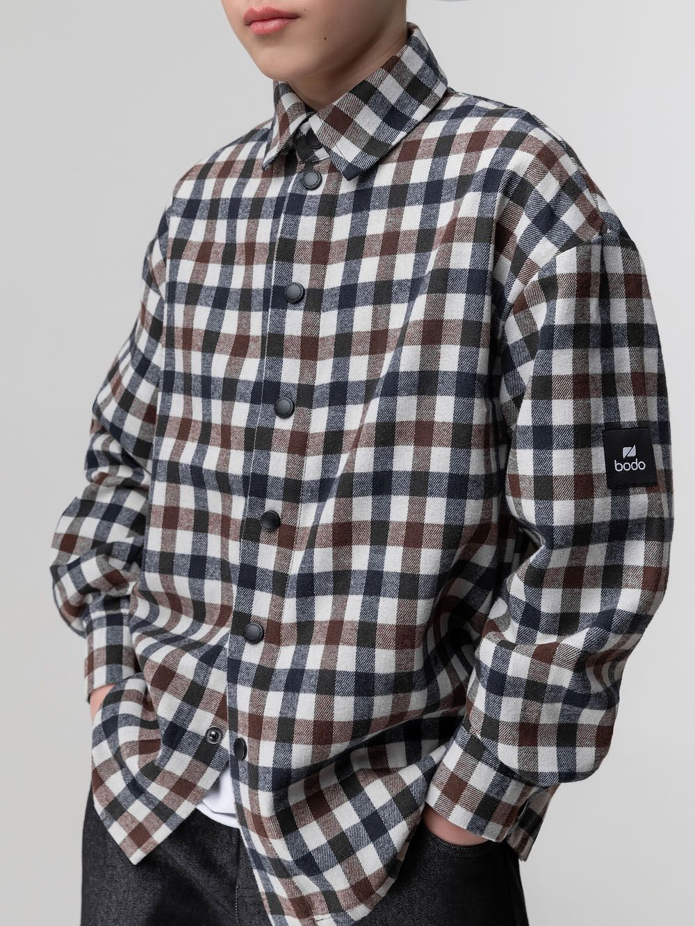 Рубашка фланелевая в клетку - фото 6