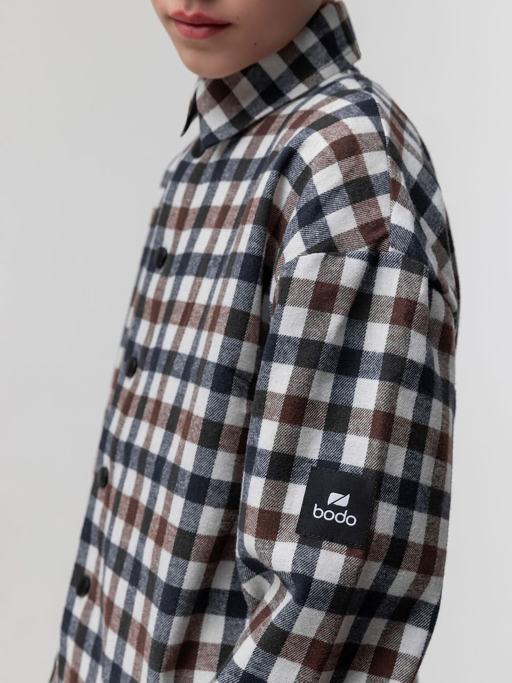 Рубашка фланелевая в клетку - фото 8