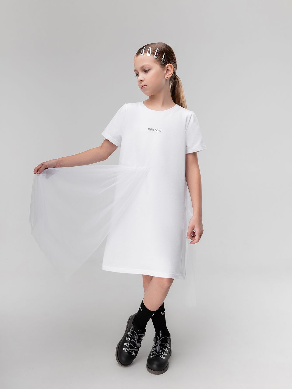 Платье с фатином - фото 4