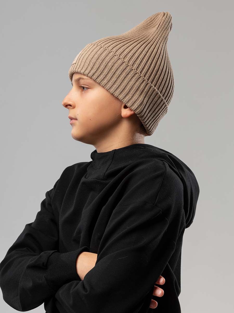 Шапка - тыковка с нашивкой - фото 2