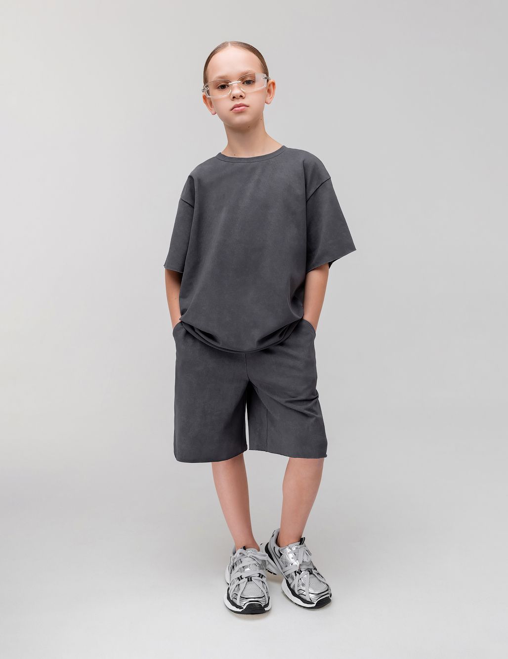 Костюм с необработанным краем - фото 3