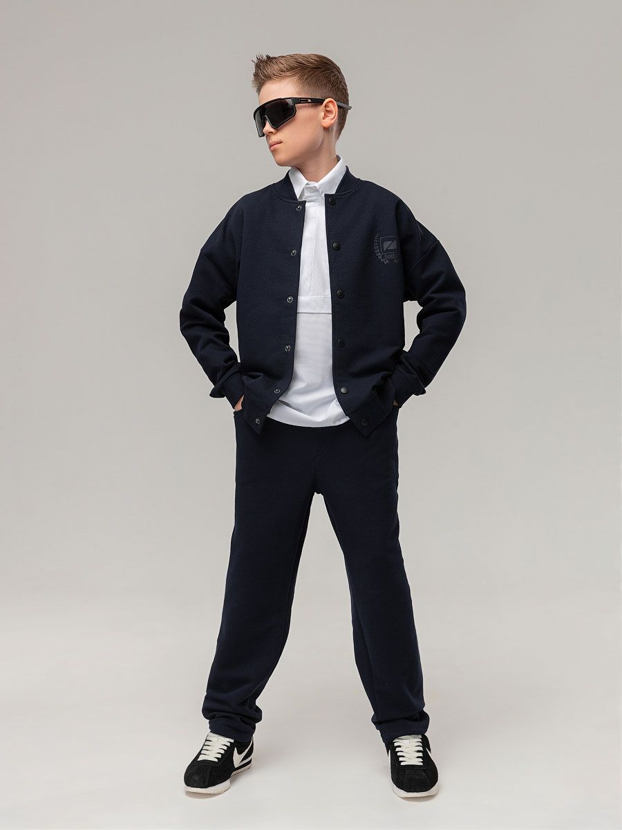 Брюки ПИКЕ с атласным кантом - фото 4