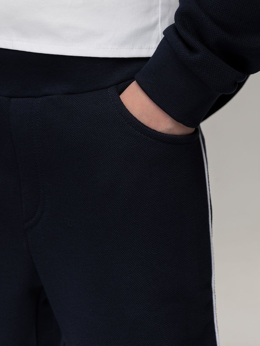 Брюки ПИКЕ с атласным кантом - фото 7