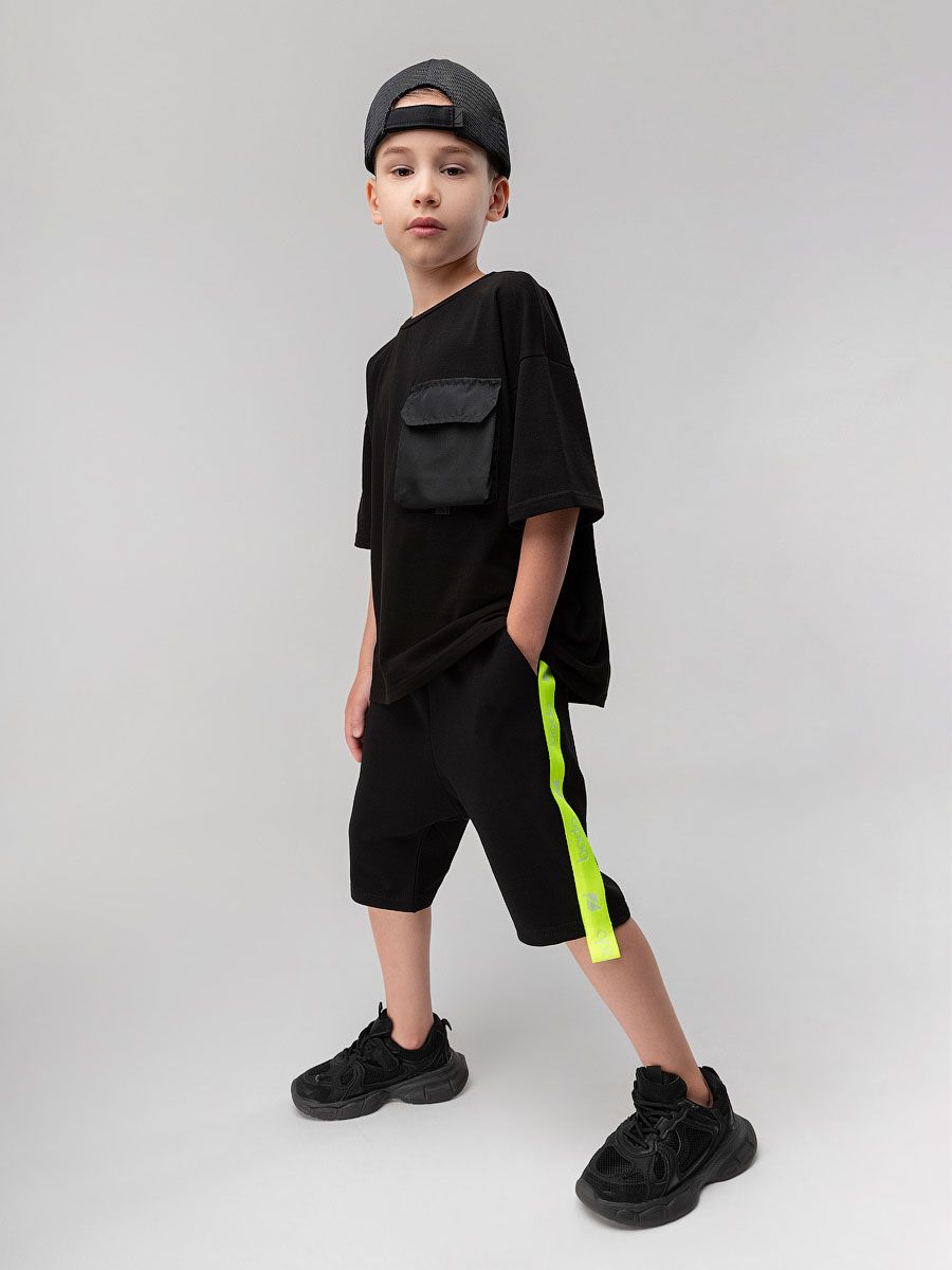 Шорты с брендированной лентой - фото 1