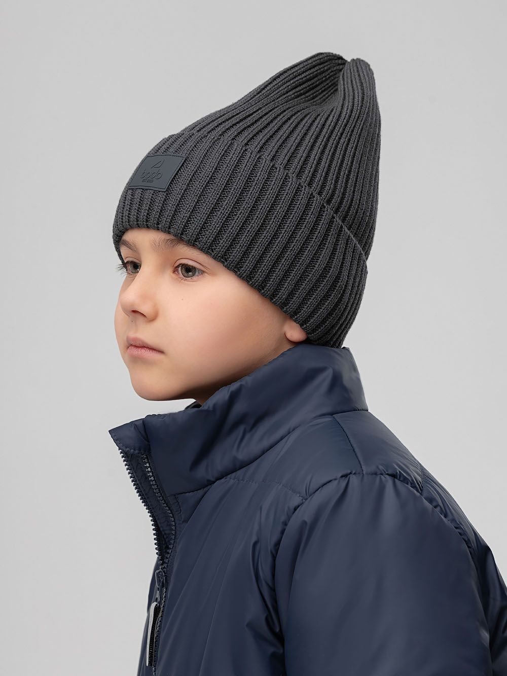 Шапка - тыковка с нашивкой - фото 2