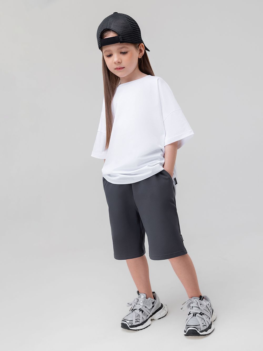 Шорты прямые с карманами - фото 2