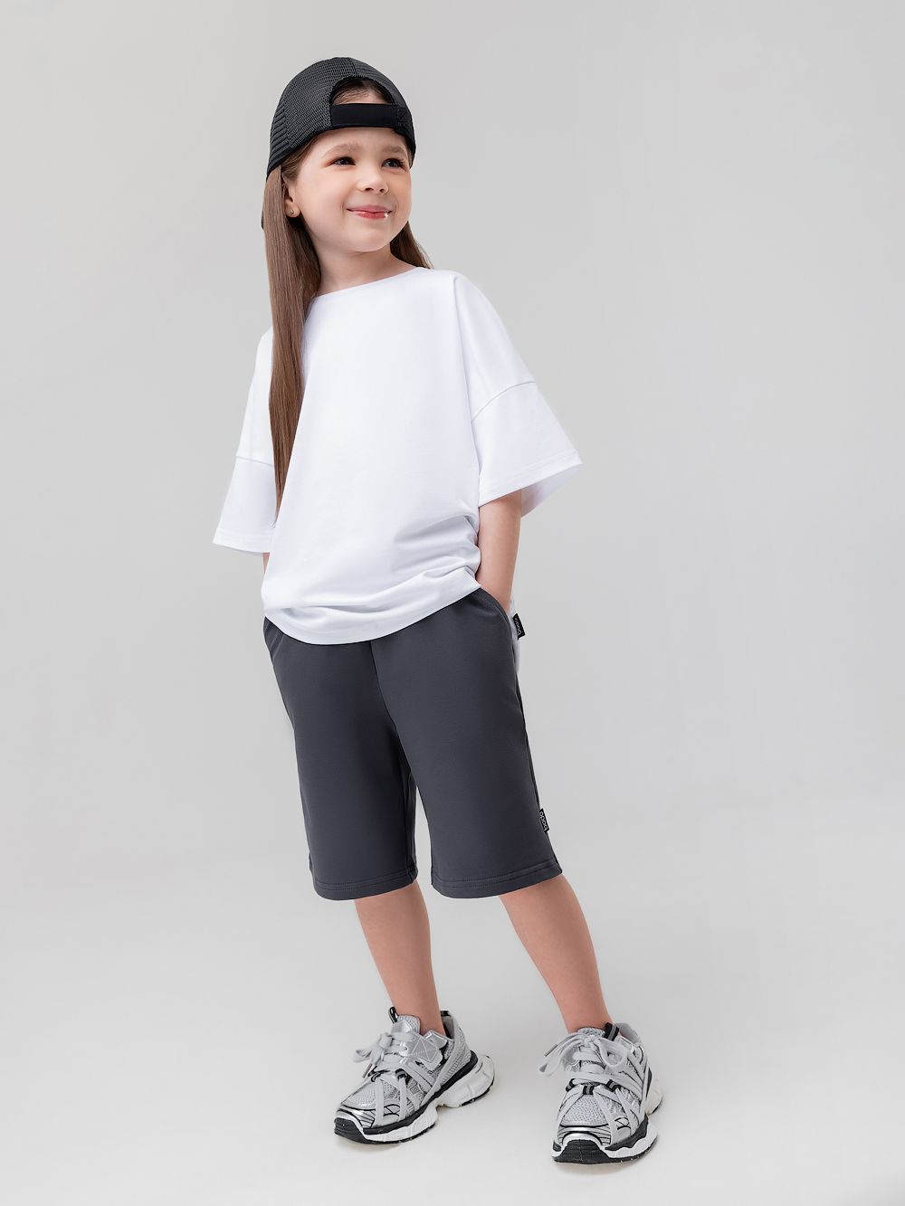 Шорты прямые с карманами - фото 3