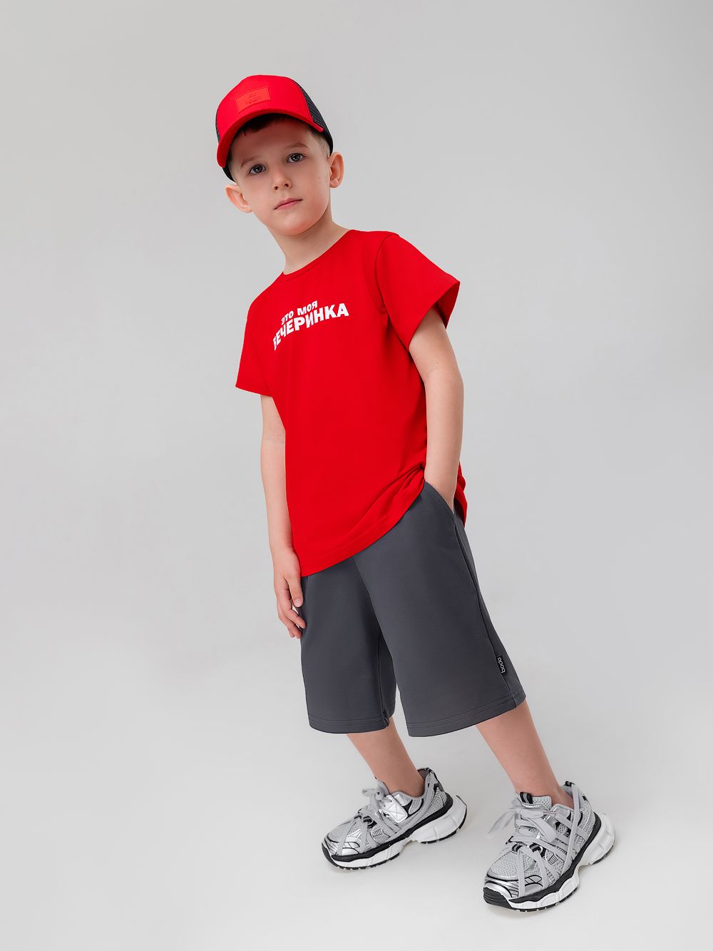 Шорты прямые с карманами - фото 4