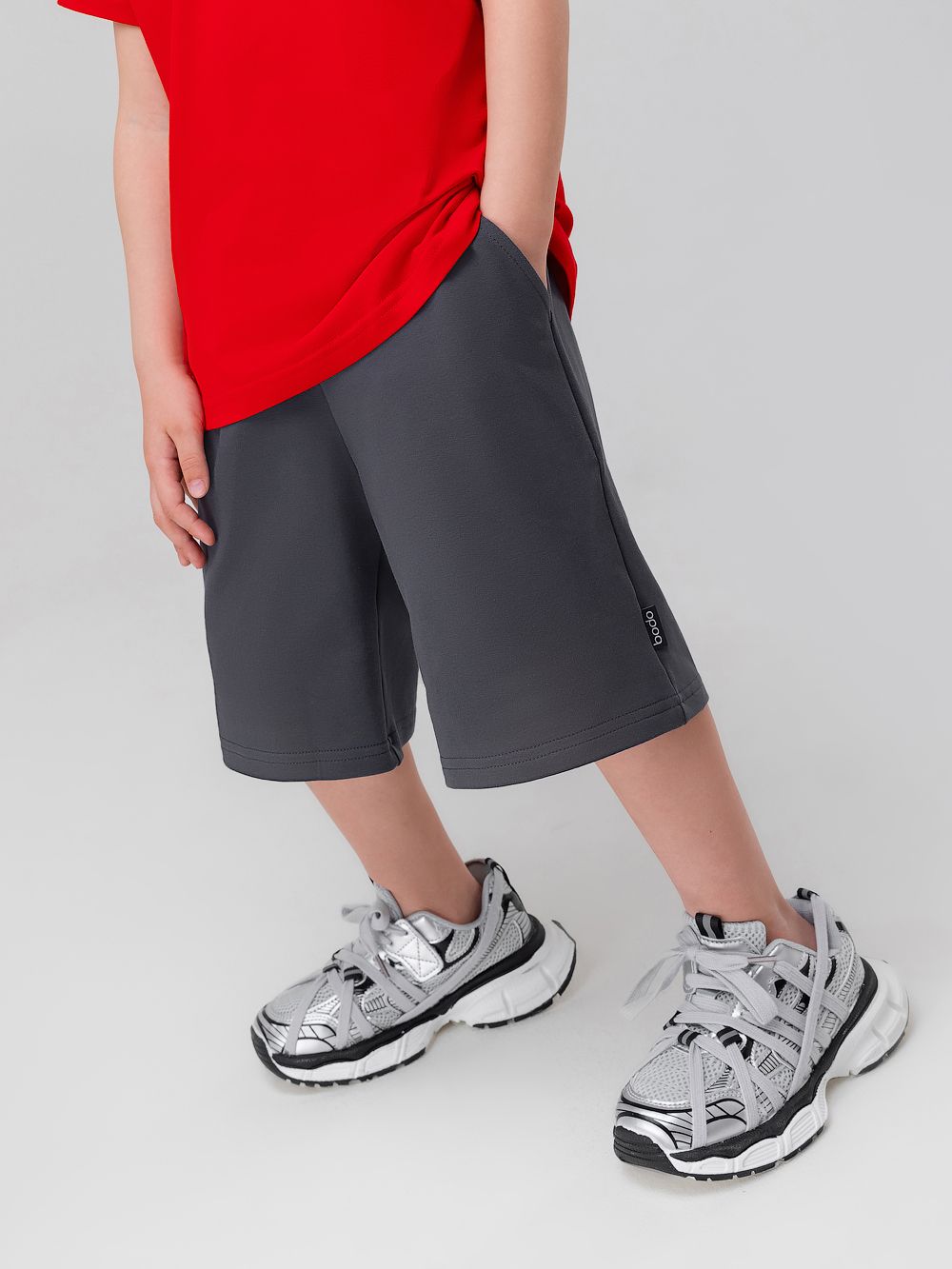 Шорты прямые с карманами - фото 8