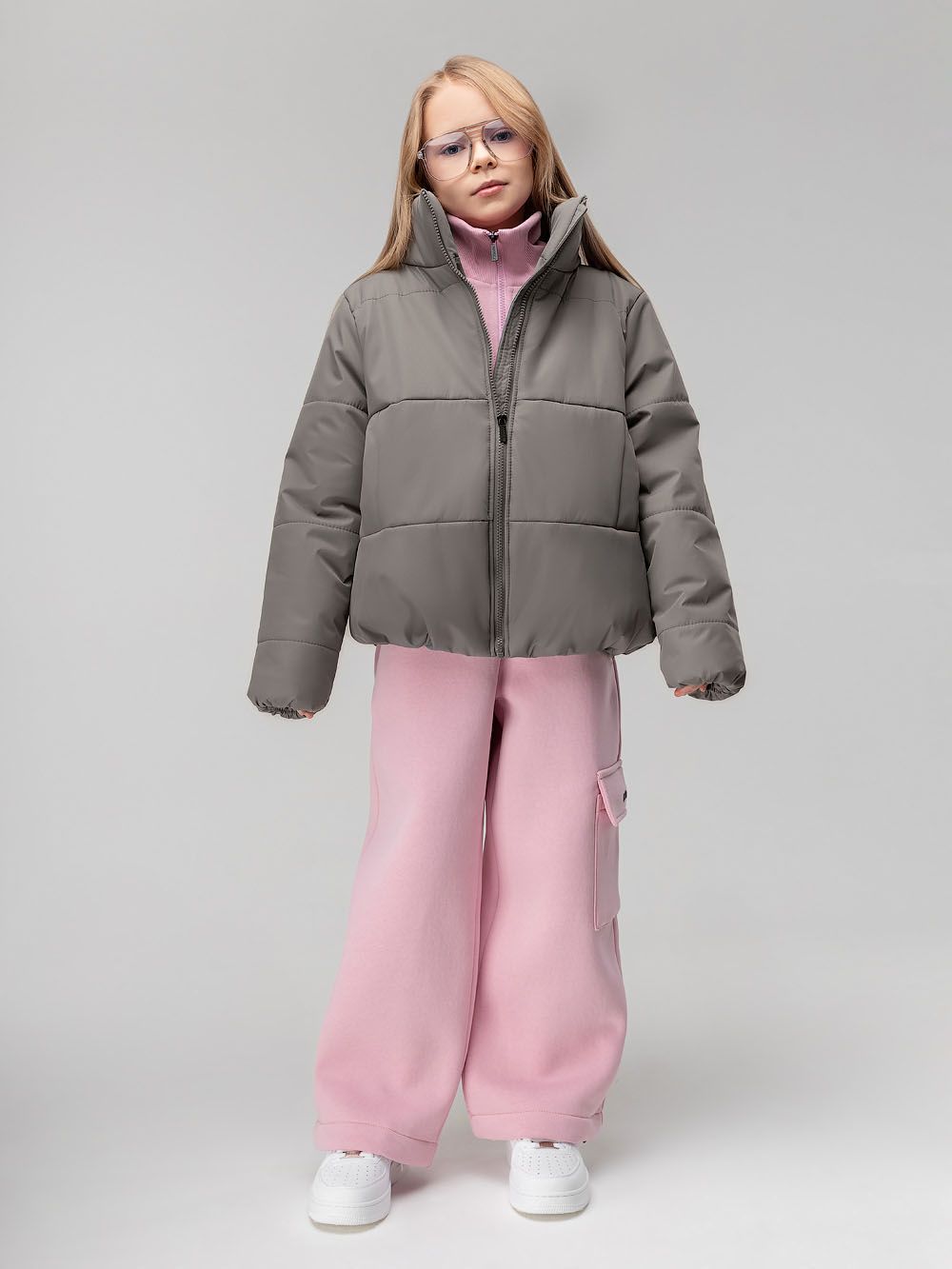 Куртка с воротником стойкой - фото 3