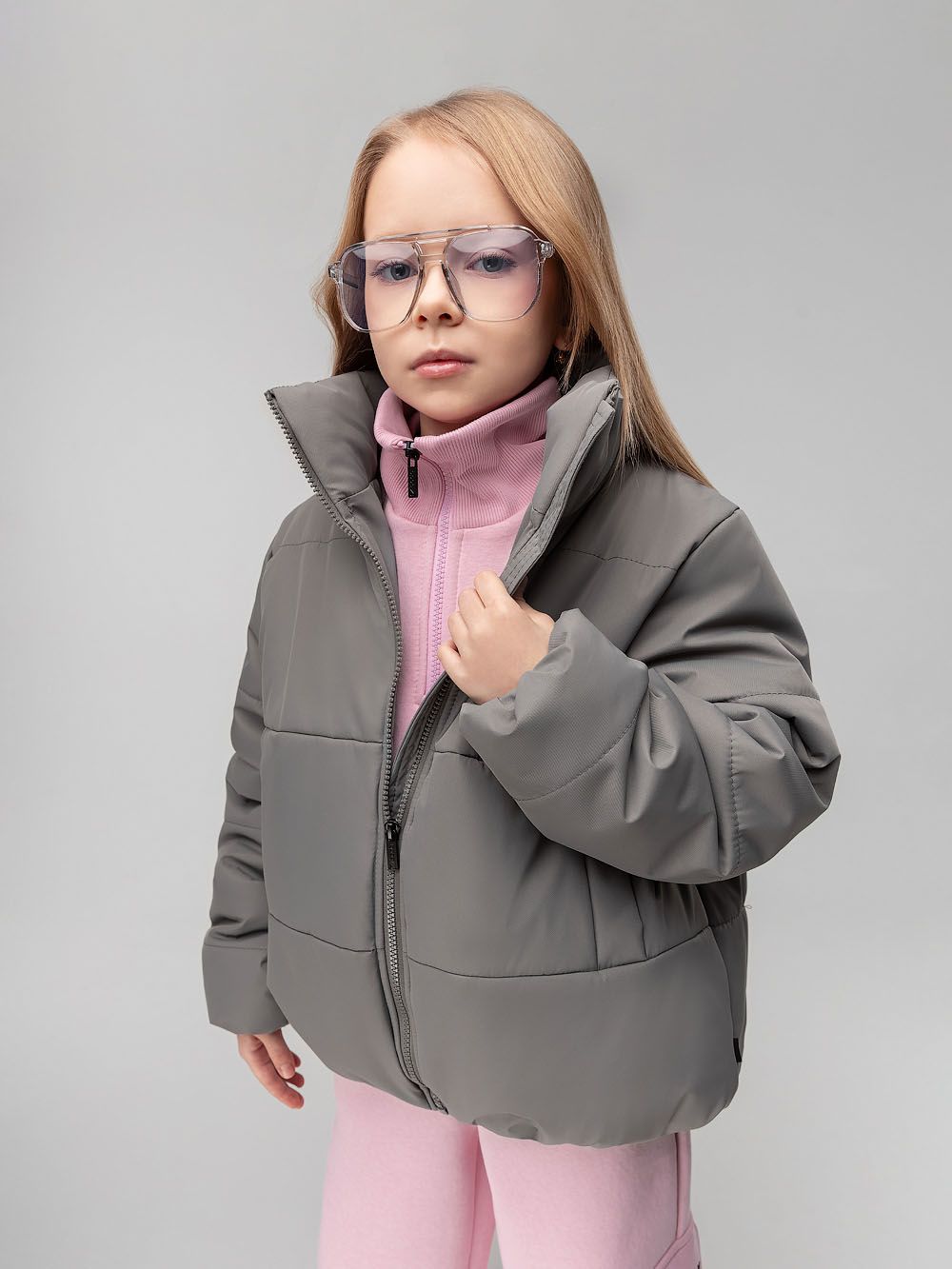 Куртка с воротником стойкой - фото 4