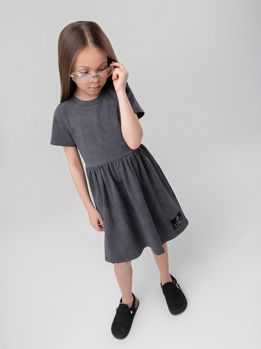 Платье с коротким рукавом - фото 2