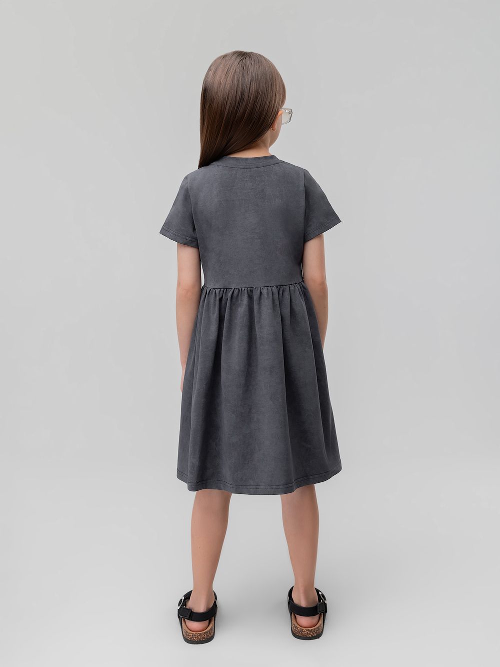 Платье с коротким рукавом - фото 5