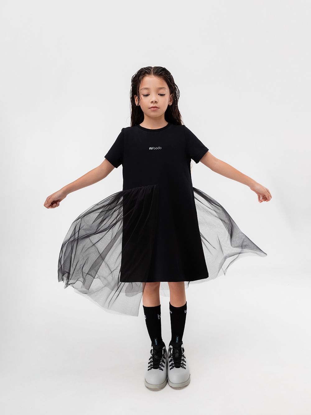 Платье с фатином - фото 2