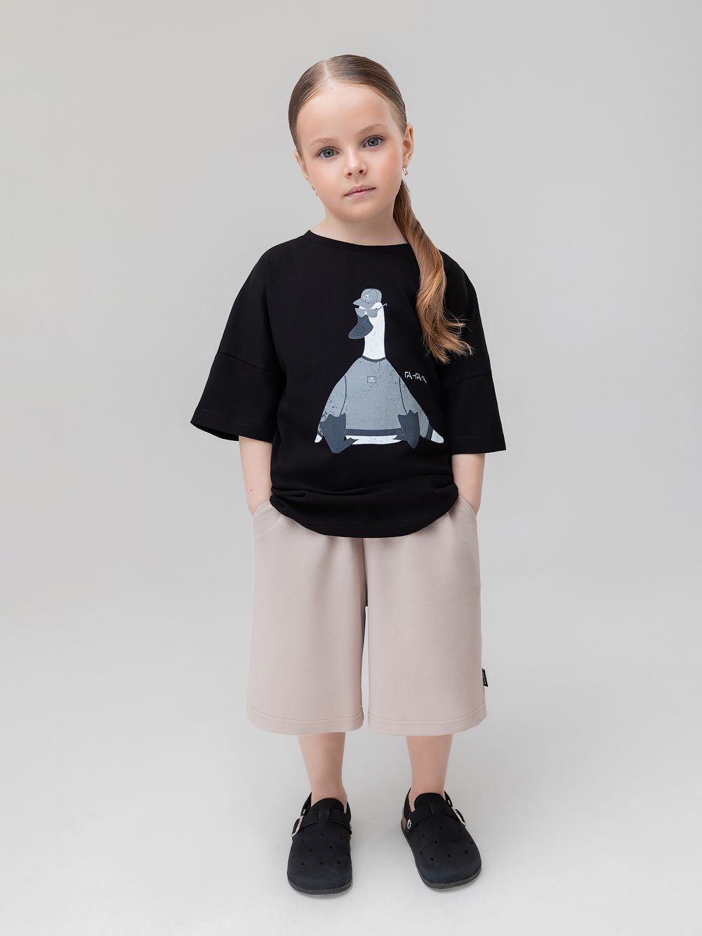 Шорты прямые с карманами - фото 2