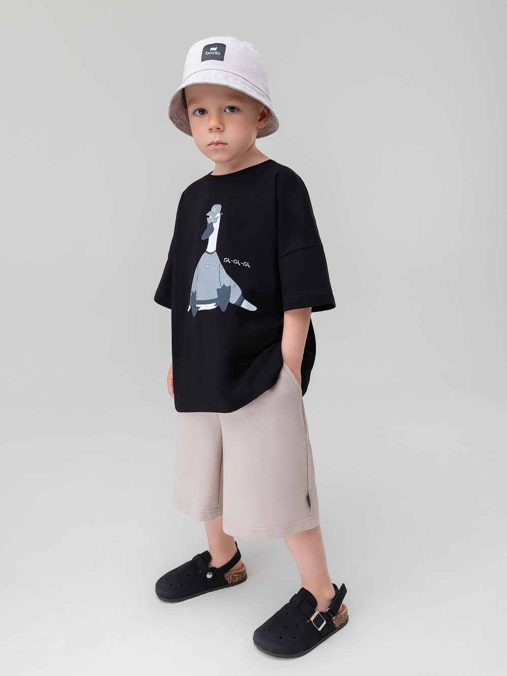 Шорты прямые с карманами - фото 1