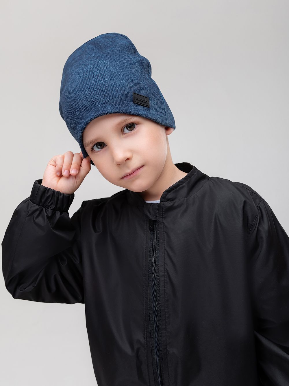 Шапка в рубчик - фото 1