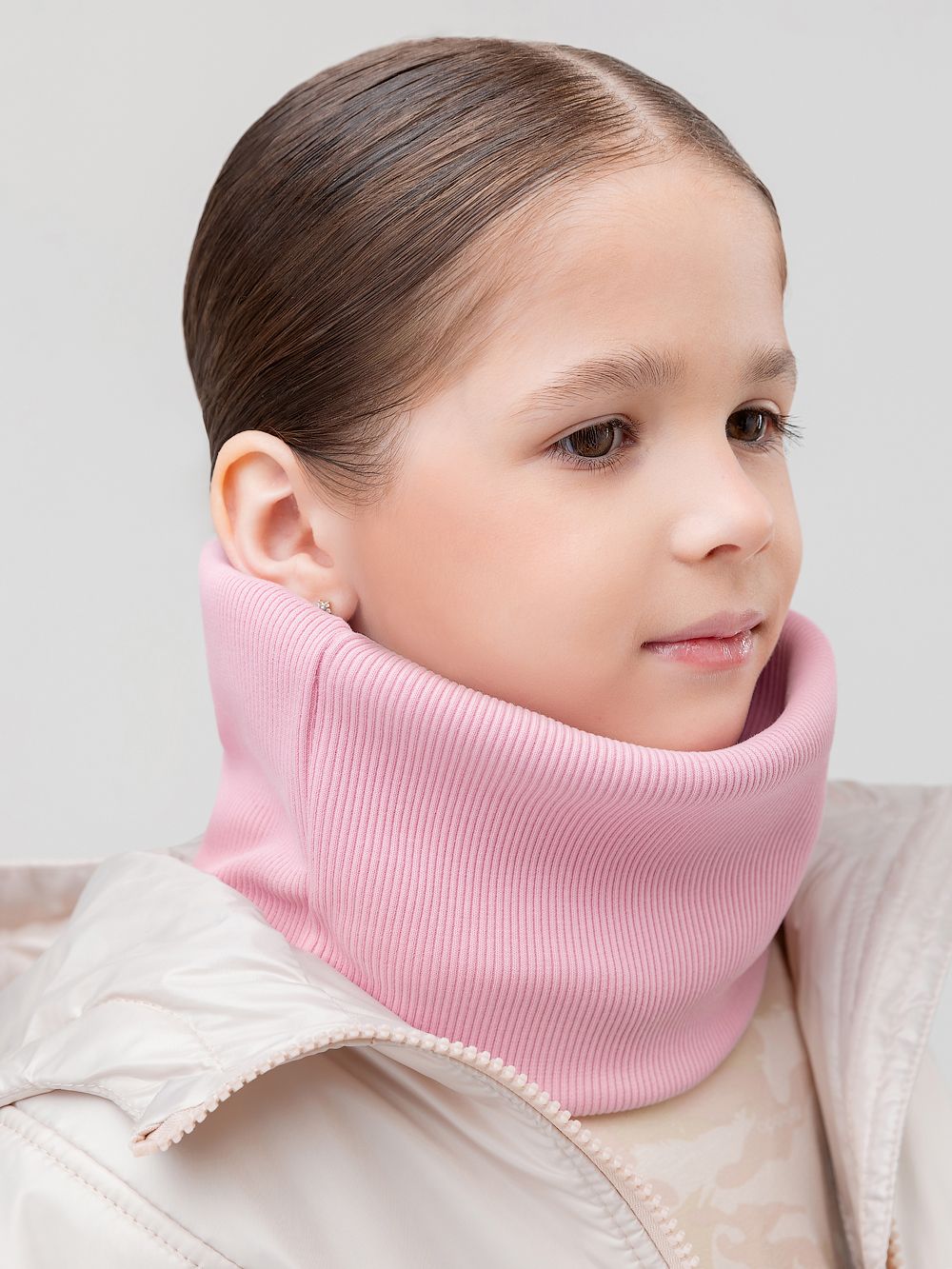 Шарф (Снуд) в рубчик - фото 3