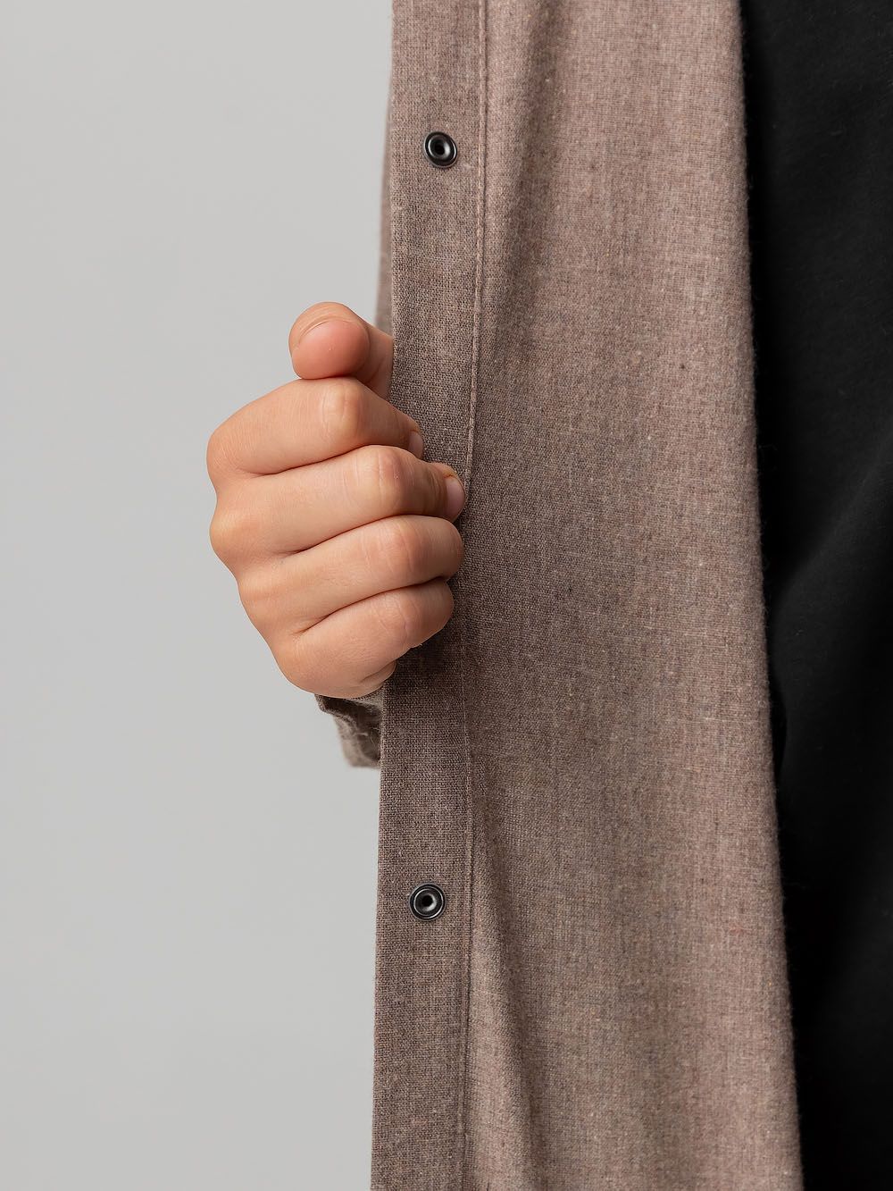 Рубашка фланелевая однотонная - фото 8