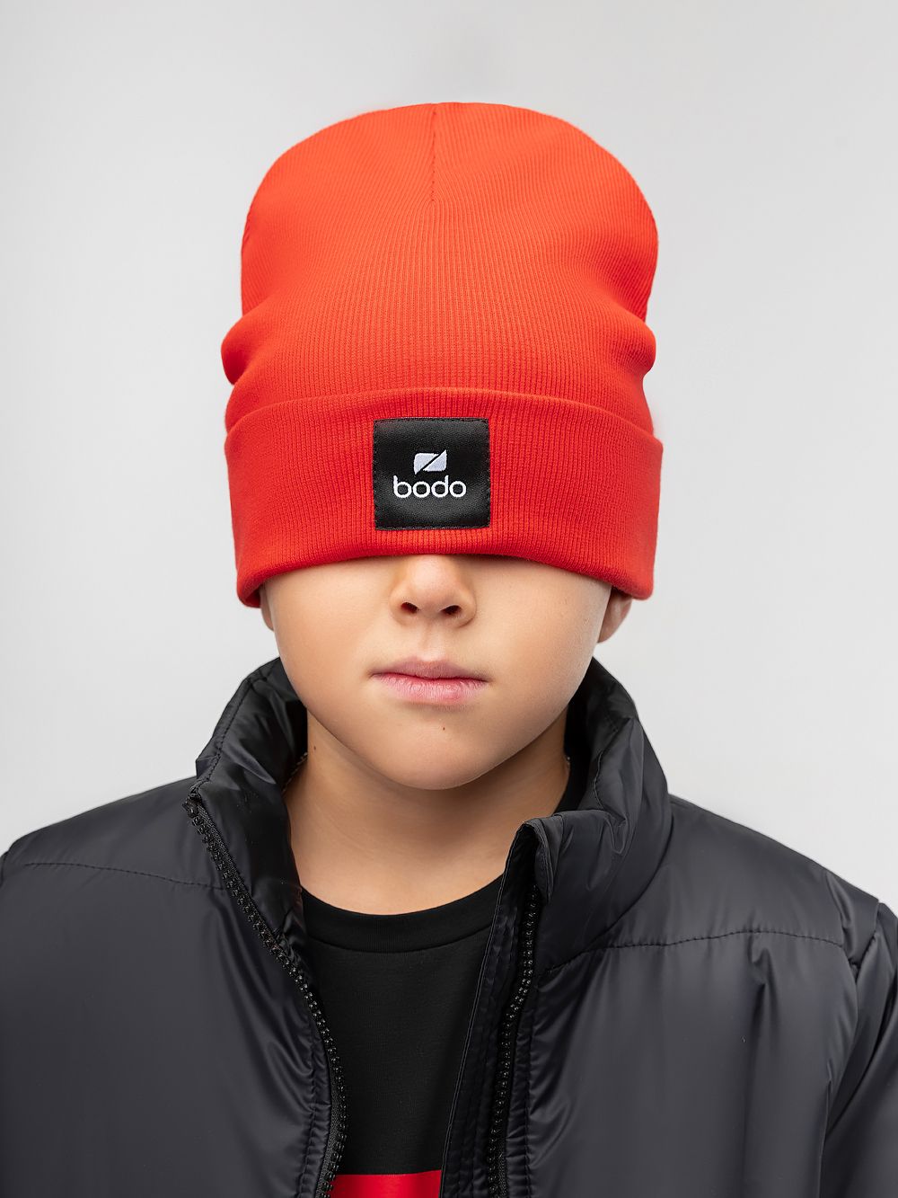 Шапка двойная в рубчик - фото 2