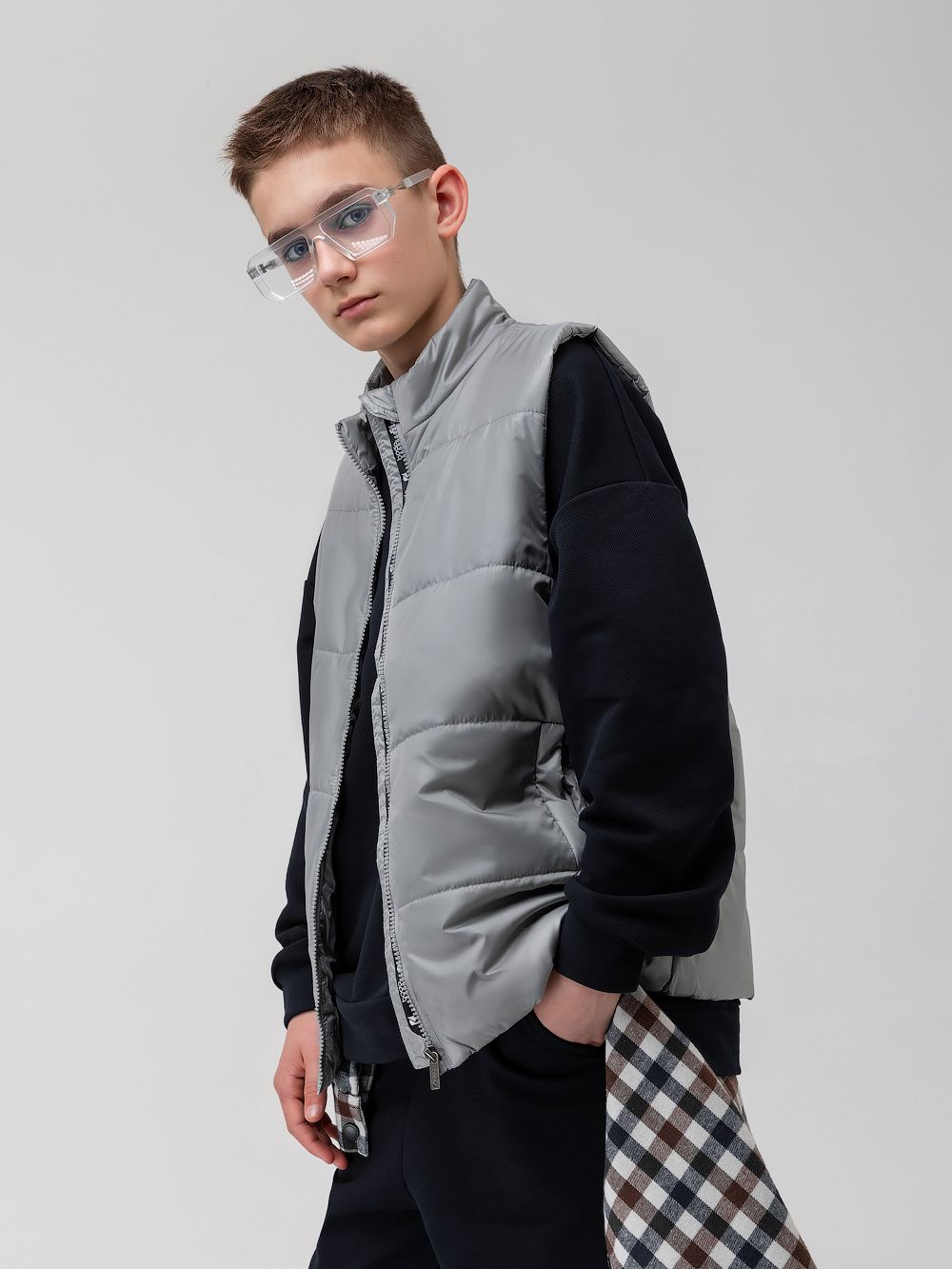 Жилет стеганый - фото 4