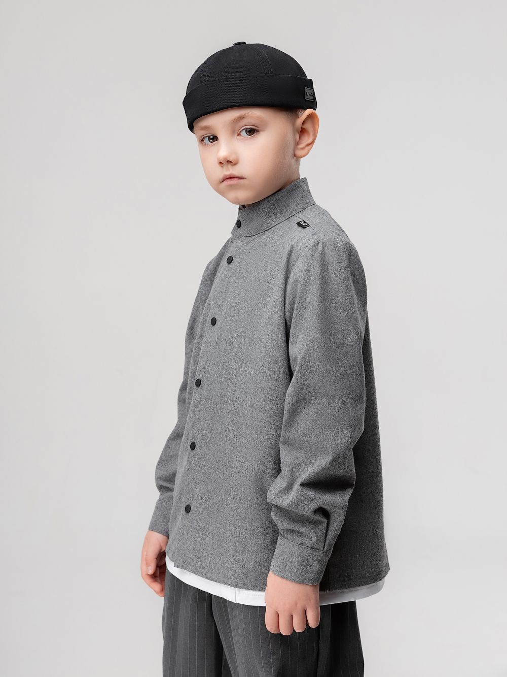 Рубашка фланелевая однотонная - фото 6