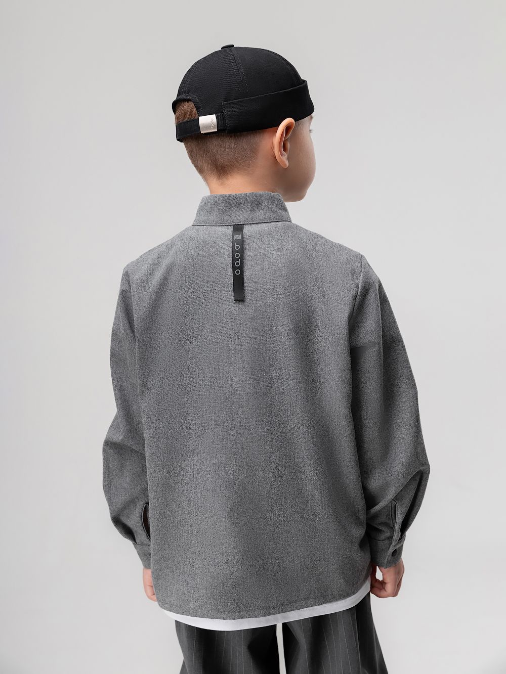 Рубашка фланелевая однотонная - фото 7