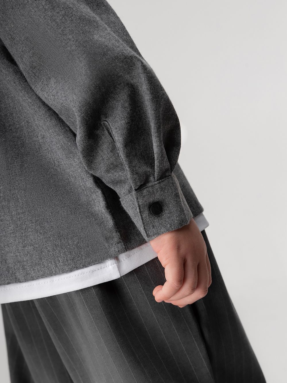 Рубашка фланелевая однотонная - фото 9