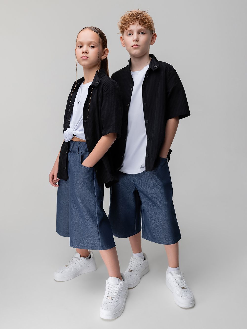 Рубашка с воротником стойкой - фото 3